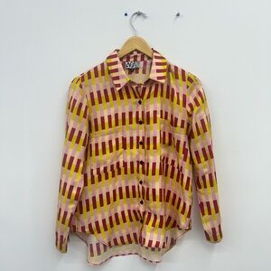 DUSEN DUSEN Bricks Multicolor Button Down Shirt